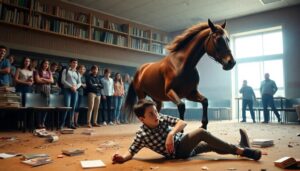 Inicio Caballo Descontrolado en Clase: Lesiones a Otro Alumno y Reclamación