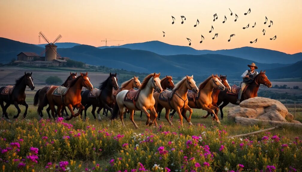 Los caballos en la música española
